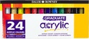DALER ROWNEY GRAD ACRYLIC 24X22ML SET