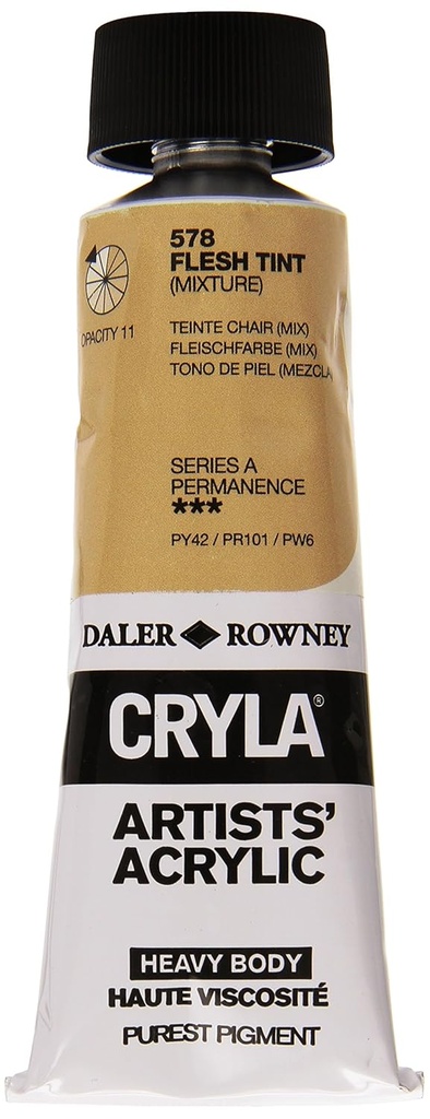 DALER ROWNEY CRYLA 75ML PEACH PINK (FLESH TINT) HEAVY BODY 