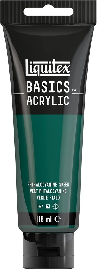 LIQUITEX BASICS ACRYLIC COLOUR 118ML PHTHALOCYANINE GREEN