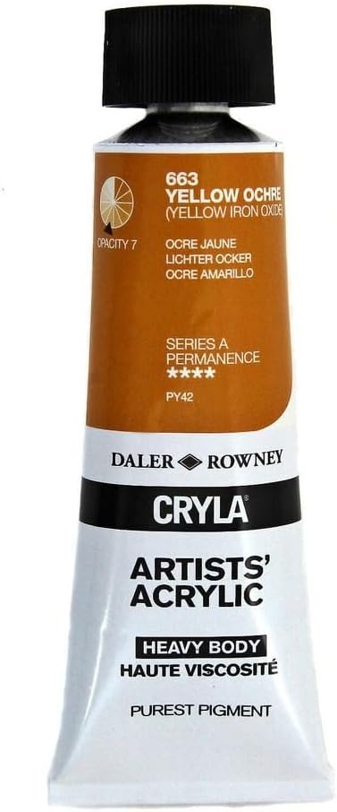 DALER ROWNEY CRYLA 75ML YELLOW OCHRE