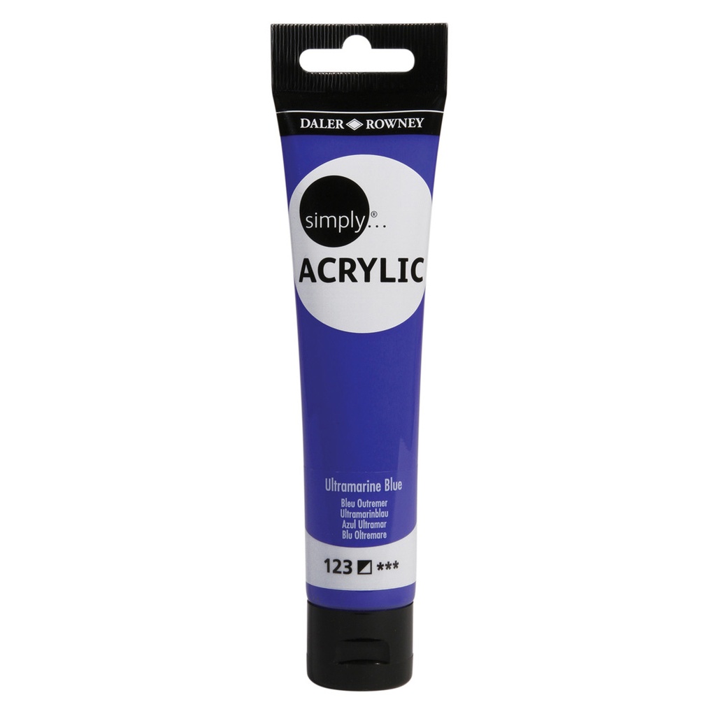 DALER ROWNEY SIMPLY ACRYLIC 75ML SL ULTRAMARINE
