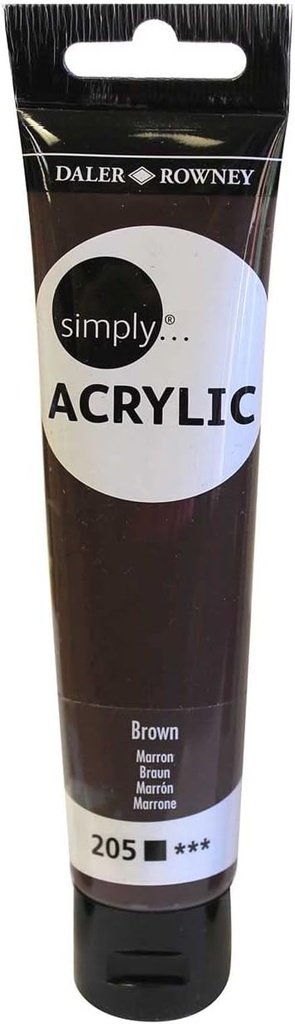 DALER ROWNEY SIMPLY ACRYLIC 75ML SL BROWN