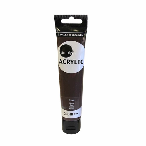 DALER ROWNEY SIMPLY ACRYLIC 75ML SL BROWN