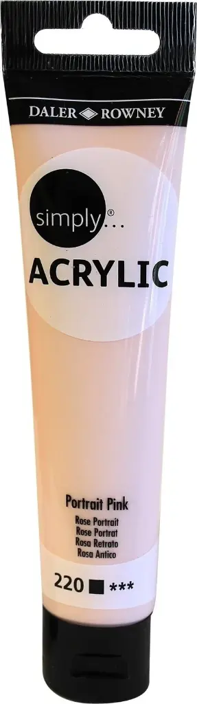 DALER ROWNEY SIMPLY ACRYLIC 75ML SL PEACH PINK