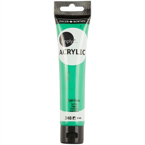 DALER ROWNEY SIMPLY ACRYLIC 75ML SL LIGHT GREEN