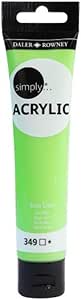 DALER ROWNEY SIMPLY ACRYLIC 75ML SL NEON GREEN