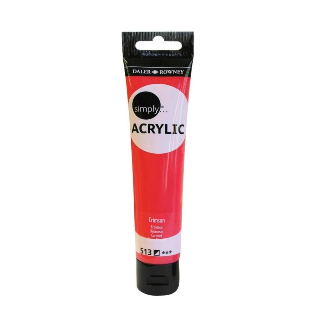 DALER ROWNEY SIMPLY ACRYLIC 75ML SL CRIMSON