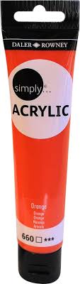 DALER ROWNEY SIMPLY ACRYLIC 75ML SL ORANGE