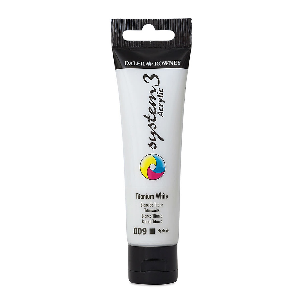 DALER ROWNEY SYSTEM3 ACRYLIC 59ML TITANIUM WHITE