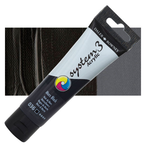 DALER ROWNEY SYSTEM3 ACRYLIC 59ML MARS BLACK