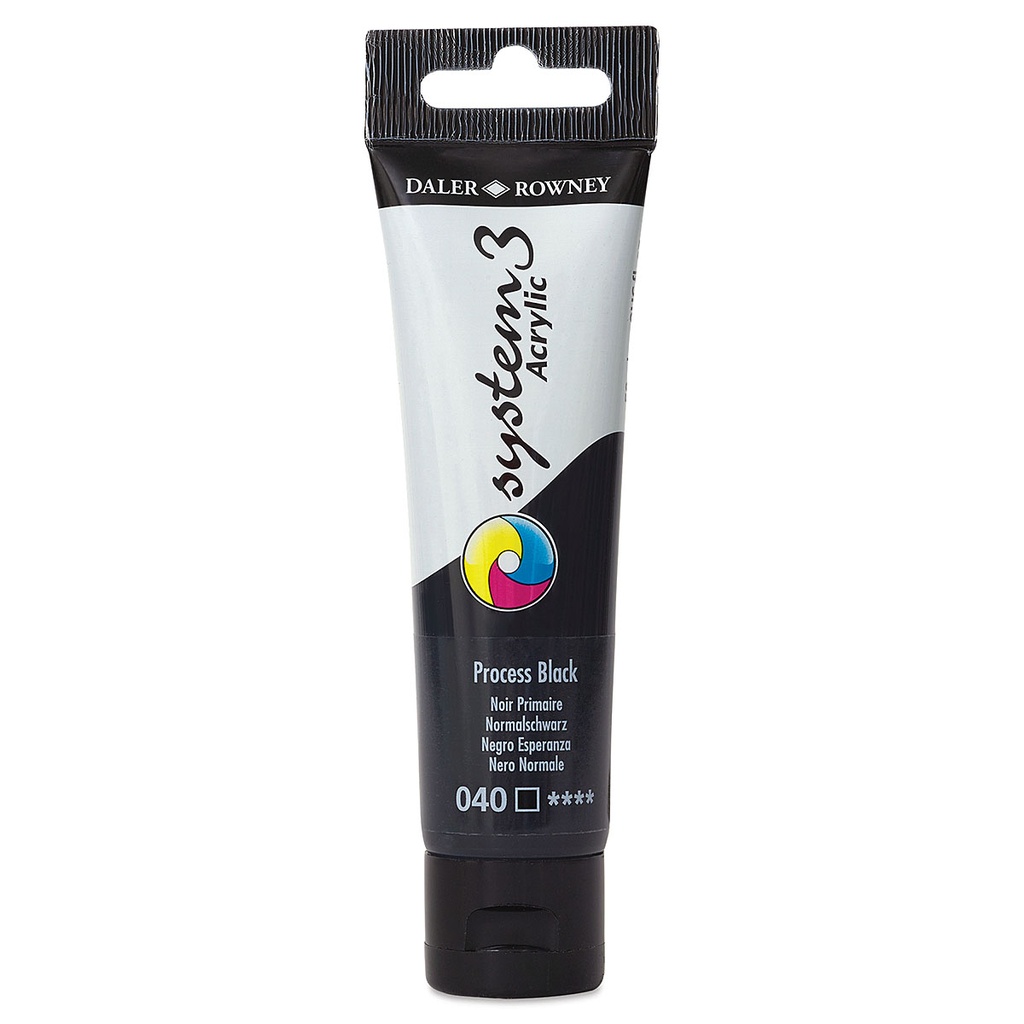 DALER ROWNEY SYSTEM3 ACRYLIC 59ML PROCESS BLACK