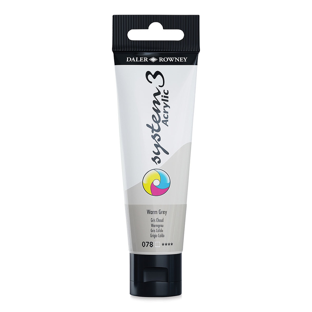 DALER ROWNEY SYSTEM3 ACRYLIC 59ML WARM GREY