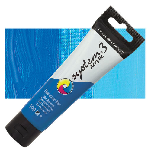 DALER ROWNEY SYSTEM3 ACRYLIC 59ML FLUO BLUE