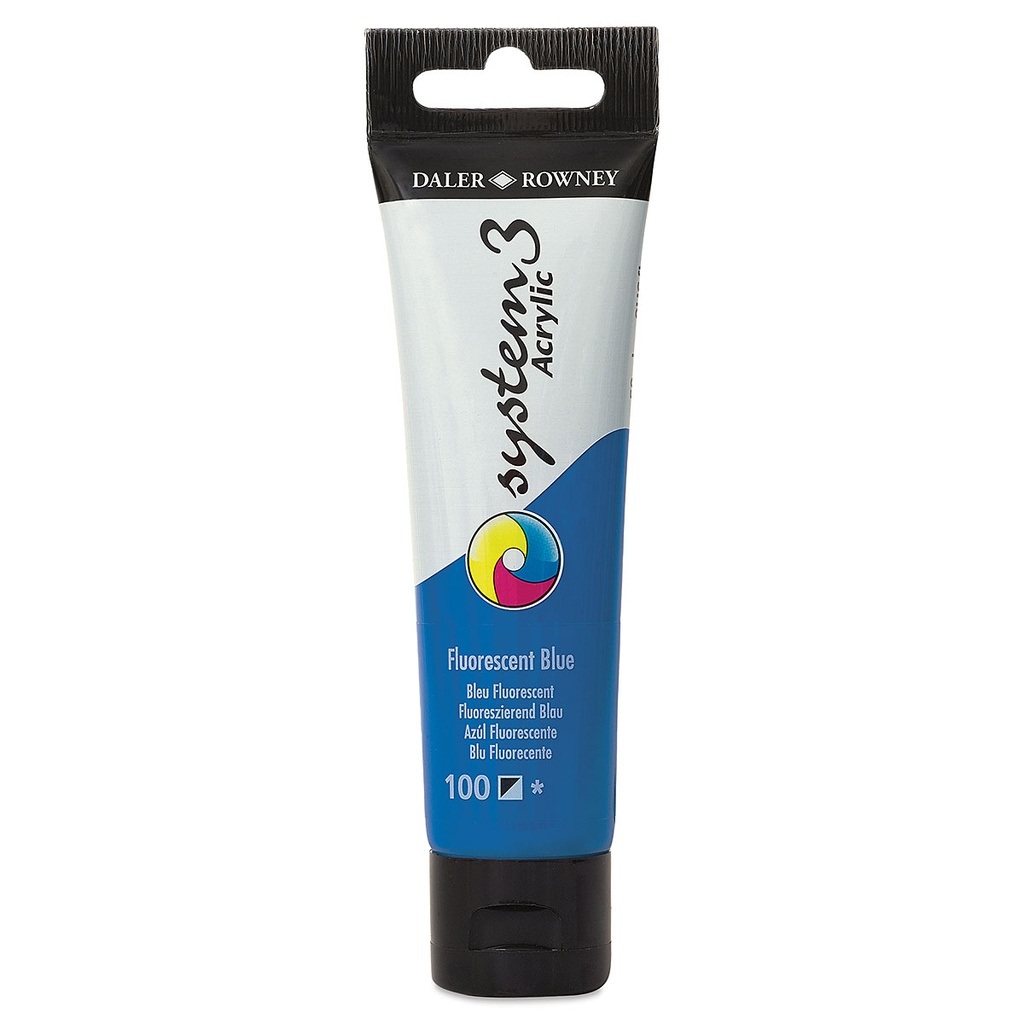 DALER ROWNEY SYSTEM3 ACRYLIC 59ML FLUORESCENT BLUE