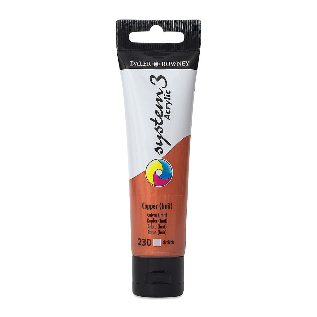 DALER ROWNEY SYSTEM3 ACRYLIC 59ML COPPER HUE