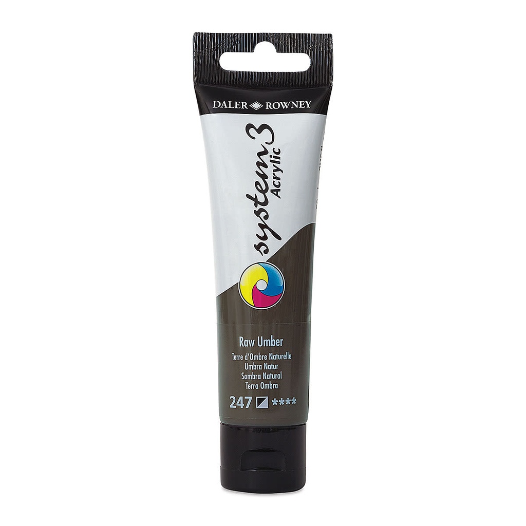 DALER ROWNEY SYSTEM3 ACRYLIC 59ML RAW UMBER
