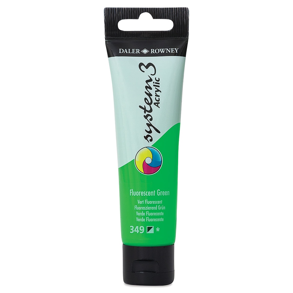 DALER ROWNEY SYSTEM3 ACRYLIC 59ML FLUORESCENT GREEN