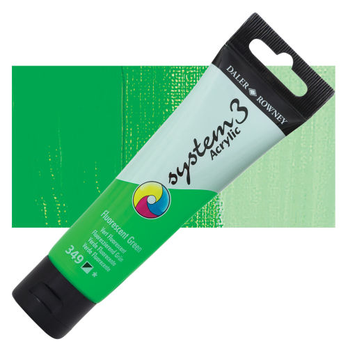 DALER ROWNEY SYSTEM3 ACRYLIC 59ML FLUORESCENT GREEN