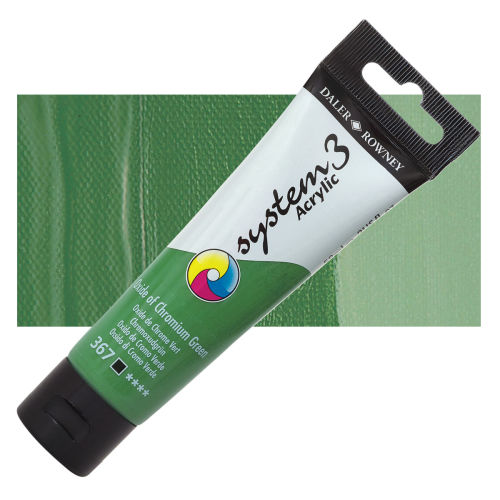 DALER ROWNEY SYSTEM3 ACRYLIC 59ML OX CHROM GREEN