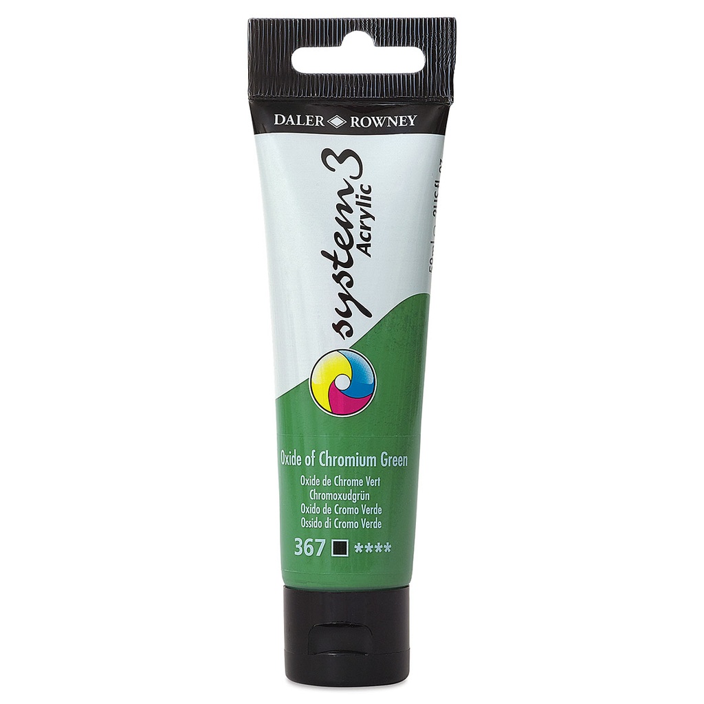 DALER ROWNEY SYSTEM3 ACRYLIC 59ML OXIDE OF CHROMIUM GREEN