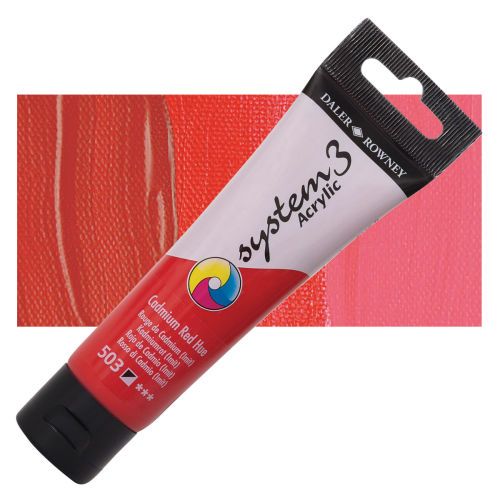 DALER ROWNEY SYSTEM3 ACRYLIC 59ML CADMIUM RED HUE