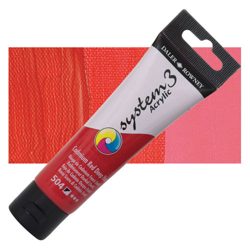 DALER ROWNEY SYSTEM3 ACRYLIC 59ML CAD RED DEEP H