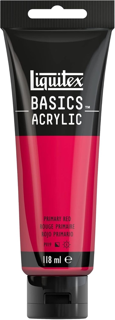 LIQUITEX BASICS ACRYLIC COLOUR 118ML PRIMARY RED