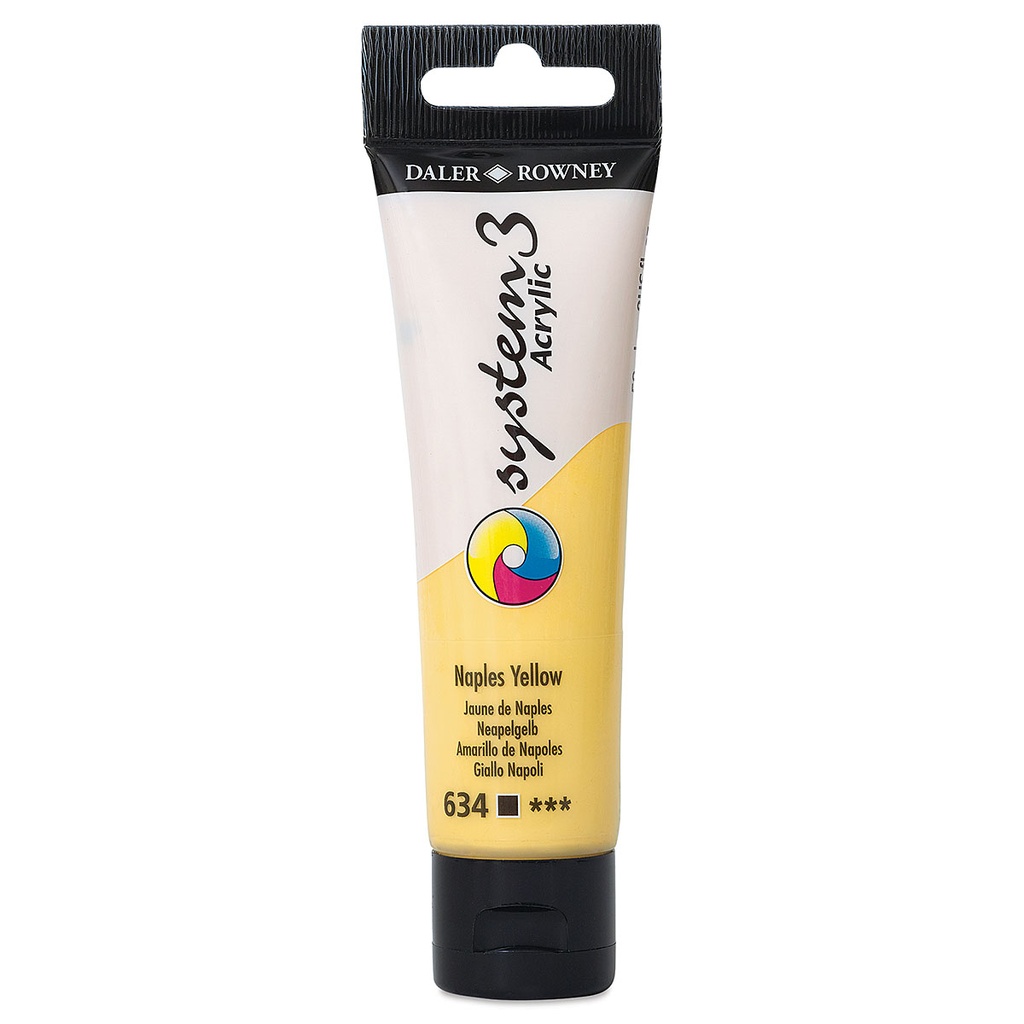 DALER ROWNEY SYSTEM3 ACRYLIC 59ML NAPLES YELLOW