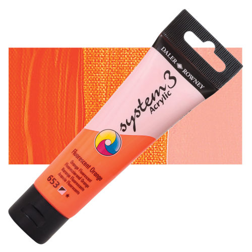 DALER ROWNEY SYSTEM3 ACRYLIC 59ML FLUO ORANGE