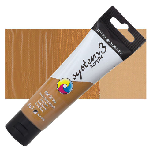 DALER ROWNEY SYSTEM3 ACRYLIC 59ML RAW SIENNA