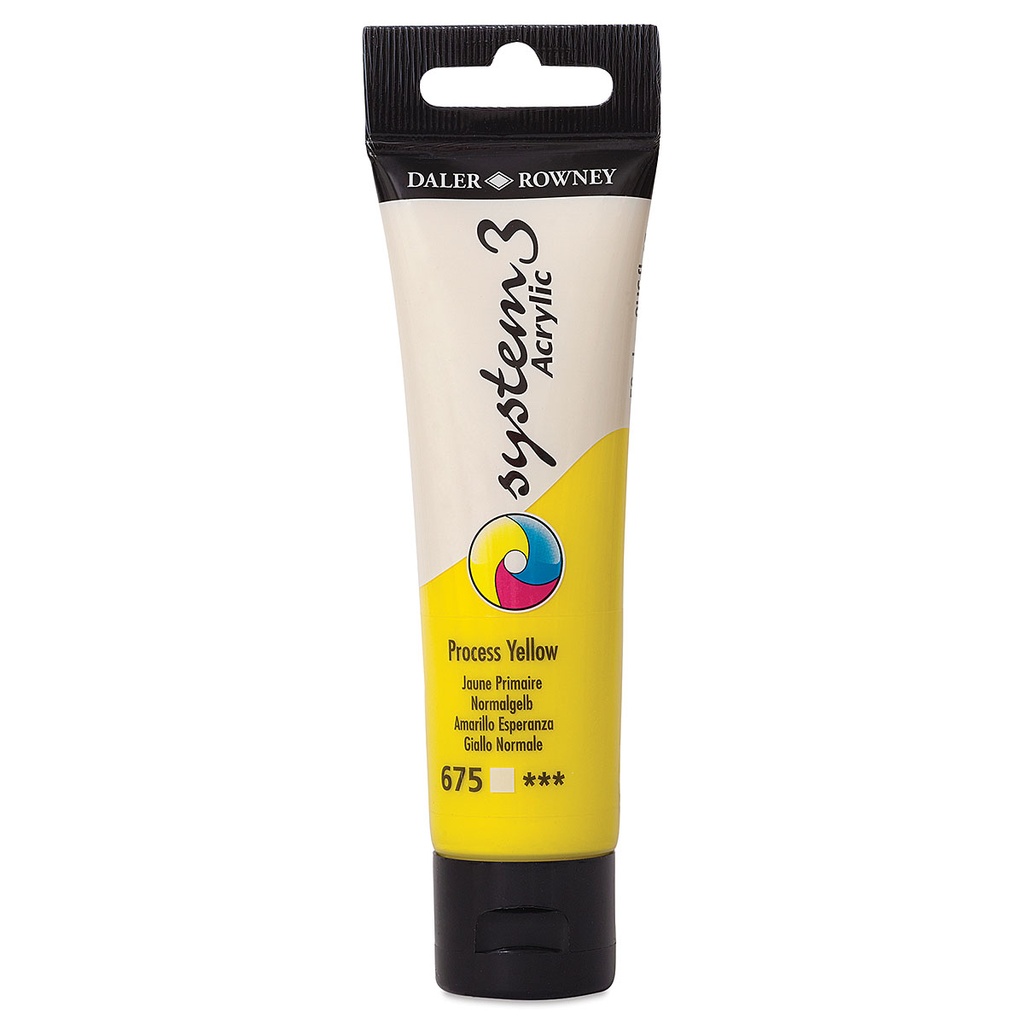 DALER ROWNEY SYSTEM3 ACRYLIC 59ML PROCESS YELLOW