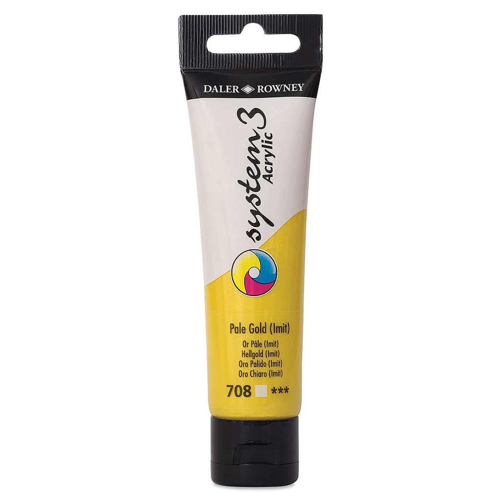 DALER ROWNEY SYSTEM3 ACRYLIC 59ML PALE GOLD HUE
