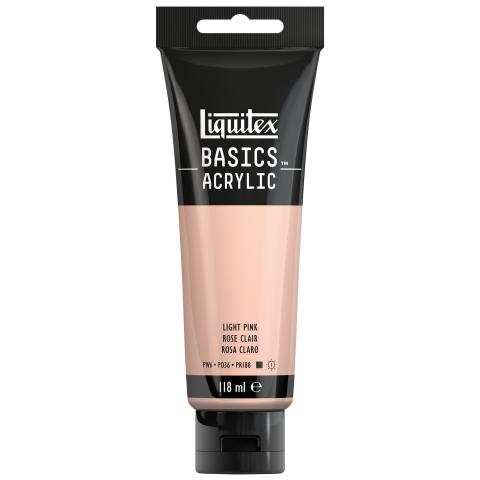 LQX BASICS ACRYLIC COLOUR 118ML LIGHT PINK ROW