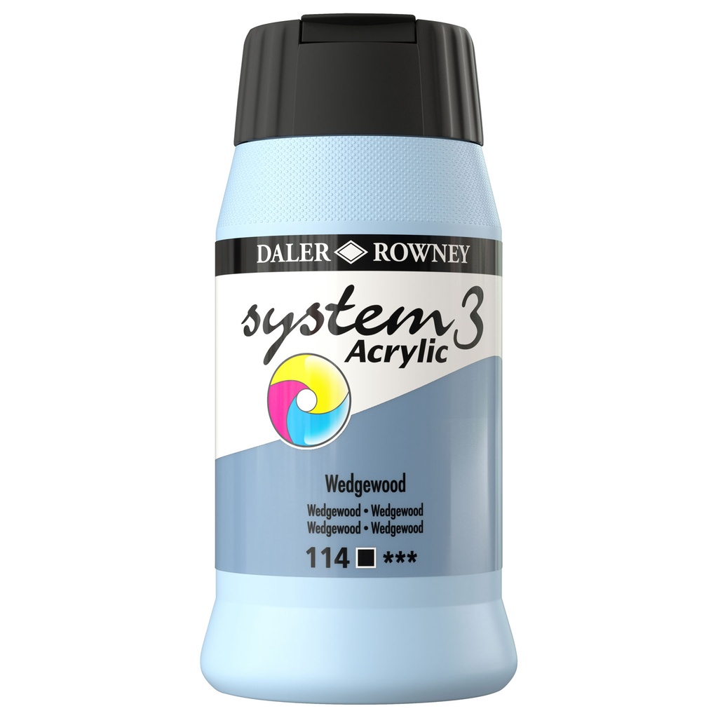 DALER ROWNEY SYSTEM3 ACRYLIC 500ML WEDGEWOOD