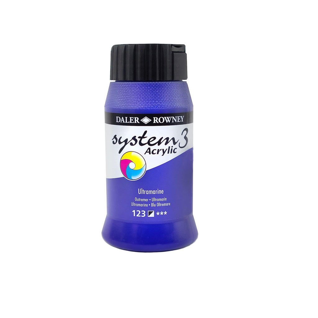 DALER ROWNEY SYSTEM3 ACRYLIC 500ML ULTRAMARINE