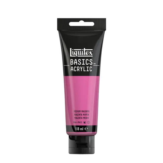 LIQUITEX BASICS ACRYLIC COLOUR 118ML MAGENTA MEDIUM