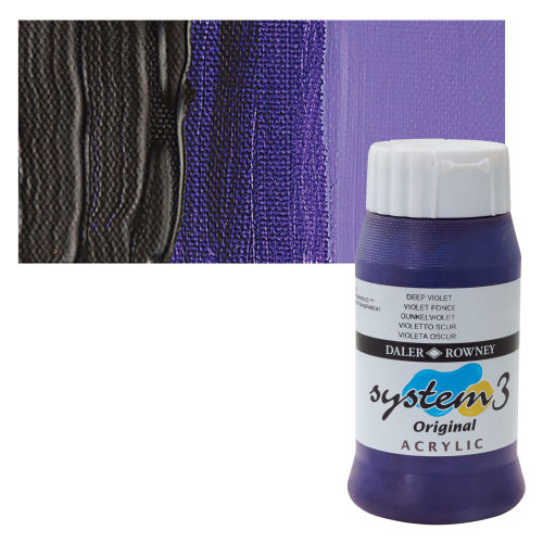 DALER ROWNEY SYSTEM3 ACRYLIC 500ML DEEP VIOLET