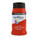 DALER ROWNEY SYSTEM3 ACRYLIC 500ML CADMIUM RED HUE