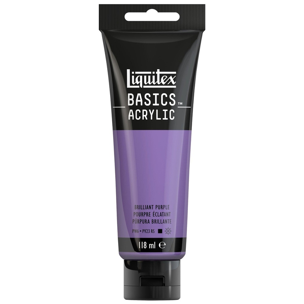 LQX BASICS ACRYLIC COLOUR 118ML PURPLE BRILLIANT ROW