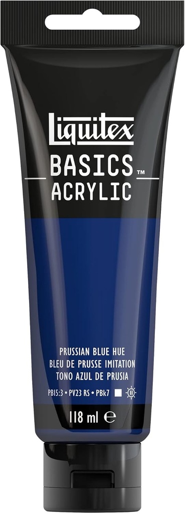 LIQUITEX BASICS ACRYLIC COLOUR 118ML PRUSSIAN BLUE HUE