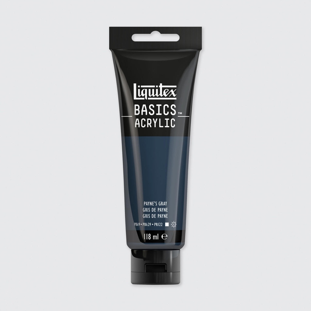LIQUITEX BASICS ACRYLIC COLOUR 118ML PAYNE'S GREY