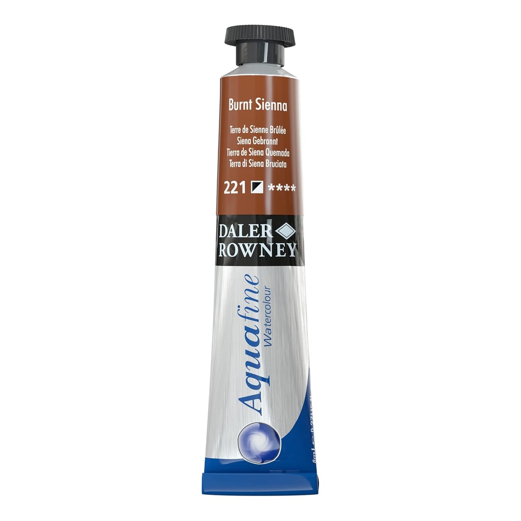 DALER ROWNEY AQUAFINE 8ML BURNT SIENNA 