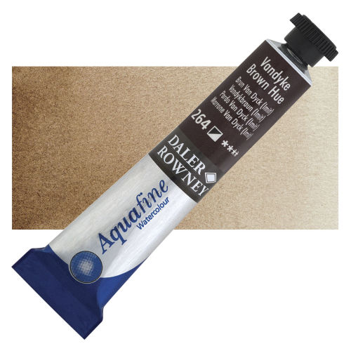 DALER ROWNEY AQUAFINE 8ML VANDYKE BROWN HUE