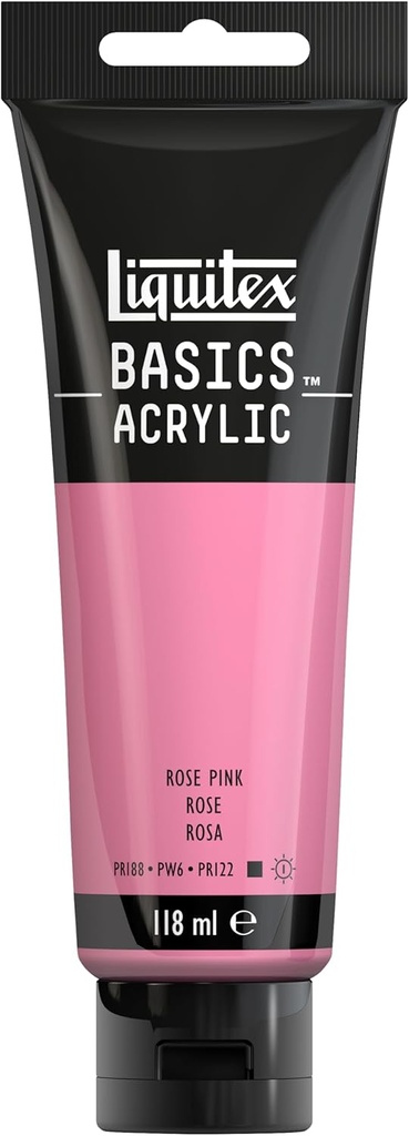 LIQUITEX BASICS ACRYLIC COLOUR 118ML ROSE PINK