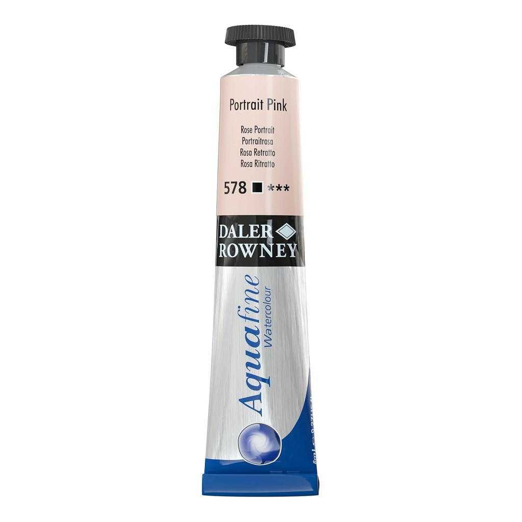 DALER ROWNEY AQUAFINE 8ML PEACH PINK