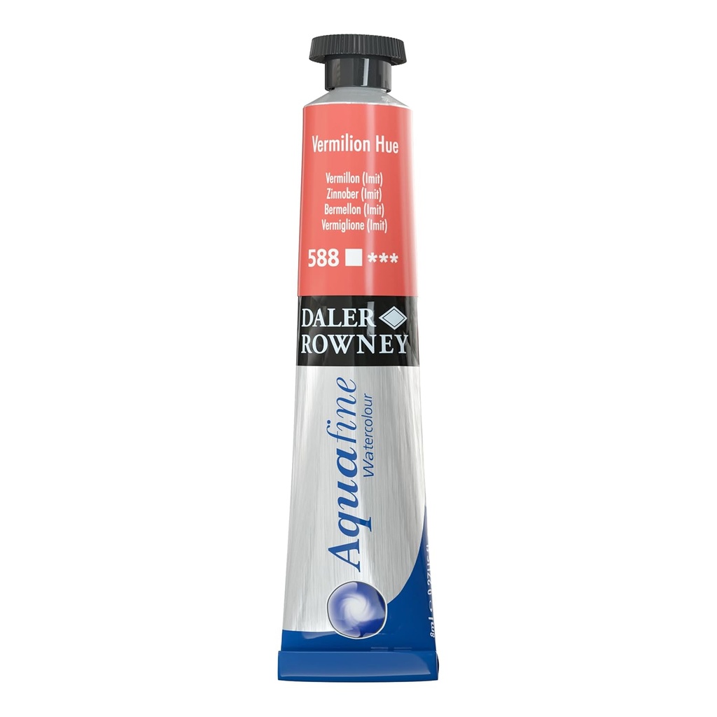 DALER ROWNEY AQUAFINE 8ML VERMILION HUE