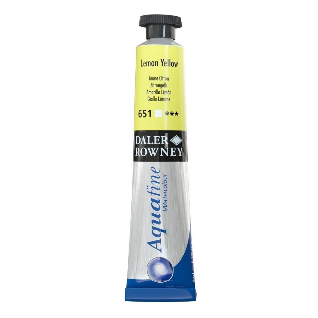 DALER ROWNEY AQUAFINE 8ML LEMON YELLOW