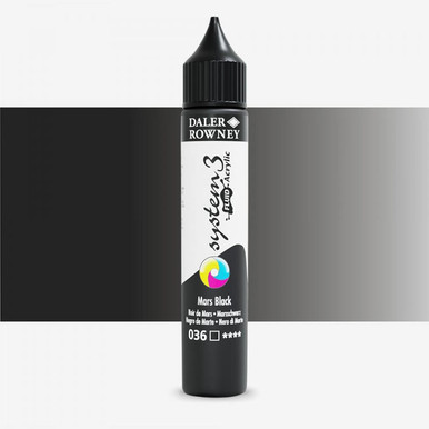 DALER ROWNEY SYSTEM3 FLUID 29.5ML MARS BLACK