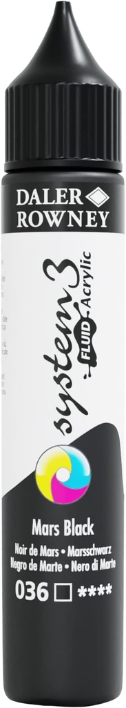 DALER ROWNEY SYSTEM3 FLUID 29.5ML MARS BLACK