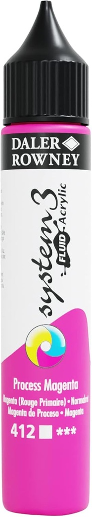 DALER ROWNEY SYSTEM3 FLUID 29.5ML PROCESS MAGENTA